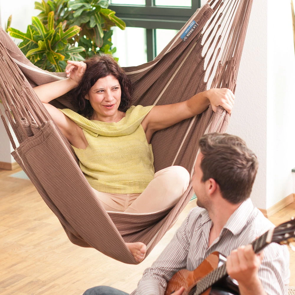LA SIESTA Hängestuhl Lounger Habana Chocolate, Aus Bio-Baumwolle 6 LA SIESTA Hängestuhl Lounger Habana Chocolate, Aus Bio-Baumwolle – Bild 6