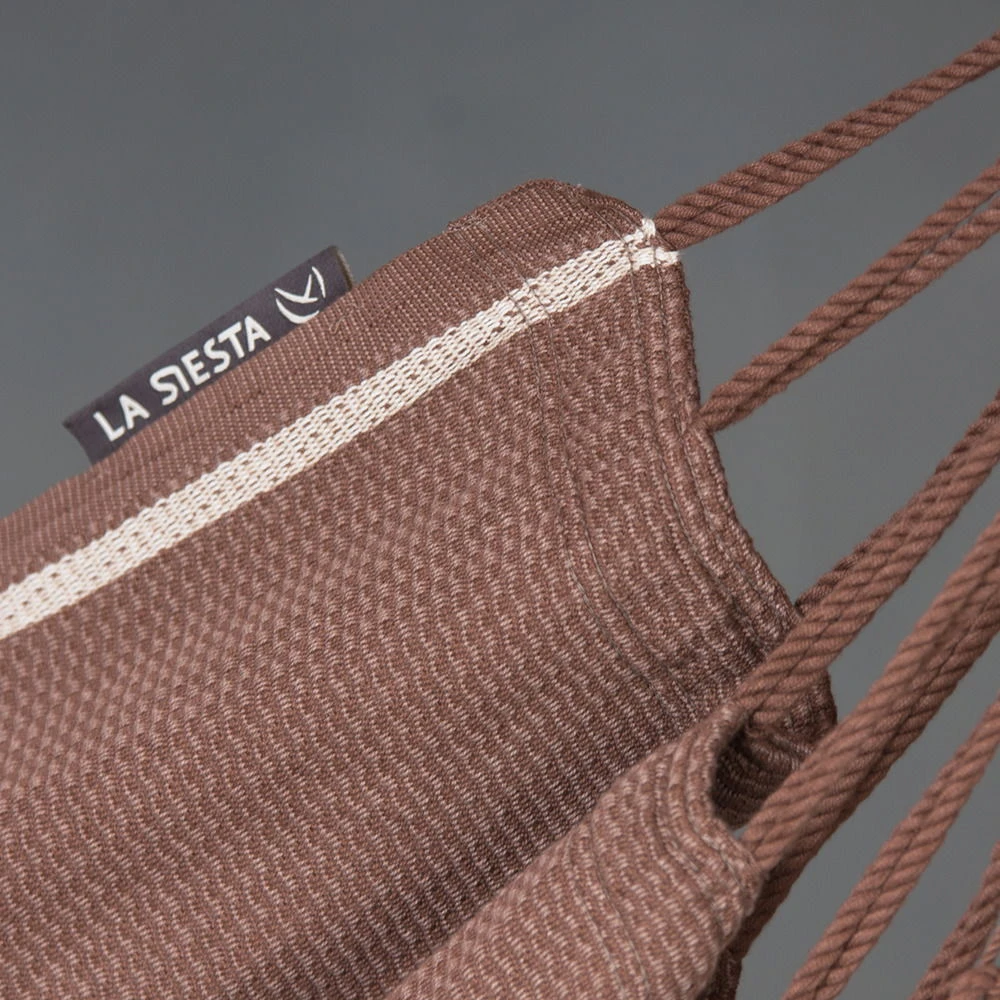 LA SIESTA Hängestuhl Lounger Habana Chocolate, Aus Bio-Baumwolle 4 LA SIESTA Hängestuhl Lounger Habana Chocolate, Aus Bio-Baumwolle – Bild 4