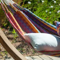 LA SIESTA Doppel-Hängematte 'Modesta', Flowers, 350 X 160 Cm 9 LA SIESTA Doppel-Hängematte 'Modesta', Flowers, 350 X 160 Cm -Deutschland Garten Schatten Verkaufs-Shop 3940200339 Doppel Haengematte Flora Flowers Bio Baumwolle 3 106119