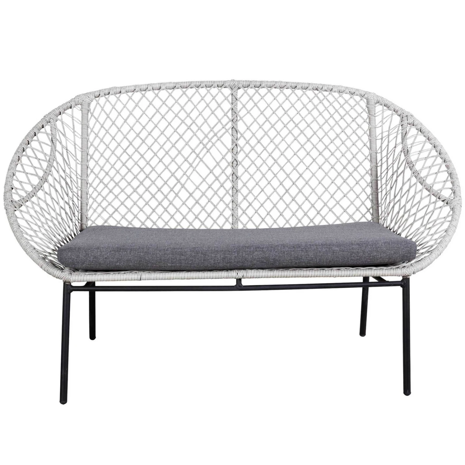 Sitzmöbelgruppe 'Nairobi' Inkl. Auflagen, 4-teilig, Grau 2 Sitzmöbelgruppe 'Nairobi' Inkl. Auflagen, 4-teilig, Grau – Bild 2