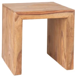 Yoga Tisch Cube Im Indischen Stil, Shishamholz, Natur, 50 X 35 X 35 Cm -Deutschland Garten Schatten Verkaufs-Shop 3980100046 YOGA Indien Tisch Cube klein 3 98057