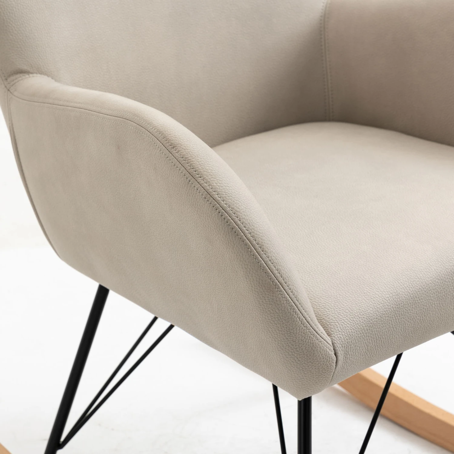 SEBA Schaukelstuhl 'Nina', Grau, Ca. 95 X 63 X 69 Cm 3 SEBA Schaukelstuhl 'Nina', Grau, Ca. 95 X 63 X 69 Cm – Bild 3