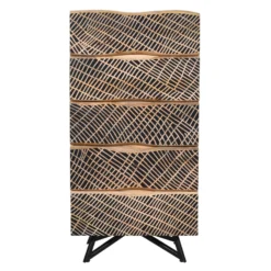 NEPTUN Kommode, Natur, Mango, Ca. 55 X 38 X 110 Cm