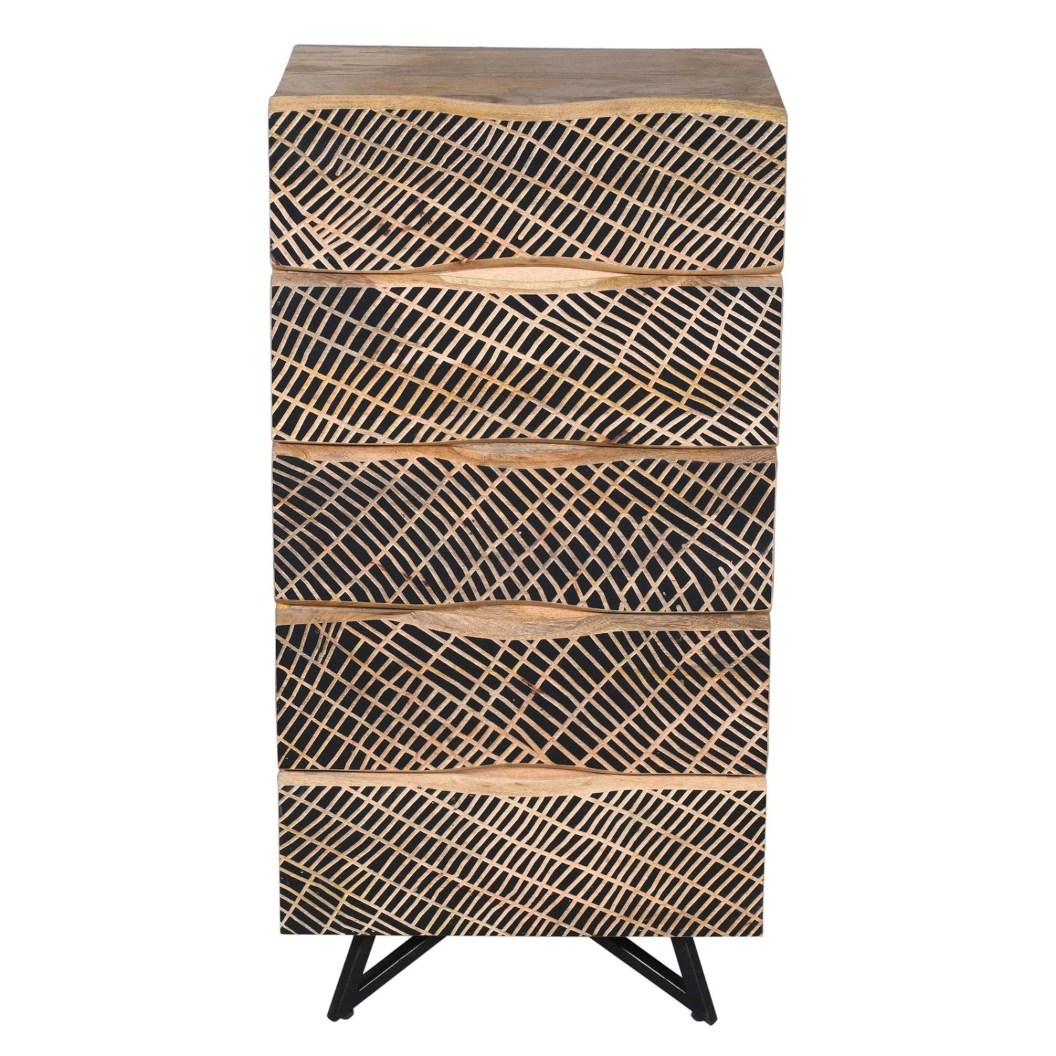 NEPTUN Kommode, Natur, Mango, Ca. 55 X 38 X 110 Cm 5 NEPTUN Kommode, Natur, Mango, Ca. 55 X 38 X 110 Cm – Bild 5