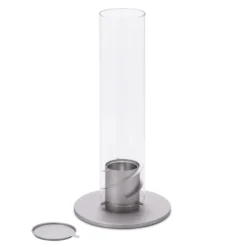 SPIN 90 Tischfeuer, Grau, Ca. 40,5 Cm 8 SPIN 90 Tischfeuer, Grau, Ca. 40,5 Cm -Deutschland Garten Schatten Verkaufs-Shop 3990100146 SPIN90 Tischfeuer grau inkl Edelstahl Nachfuelldose 94562