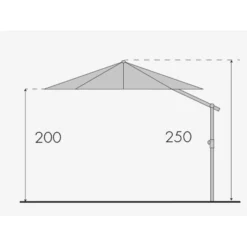 Doppler Pendelschirm 'Expert 350', Ø 350 Cm, Sand -Deutschland Garten Schatten Verkaufs-Shop Expert Pendel 350 Abmessung 67442 1